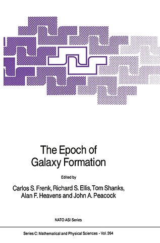The Epoch of Galaxy Formation