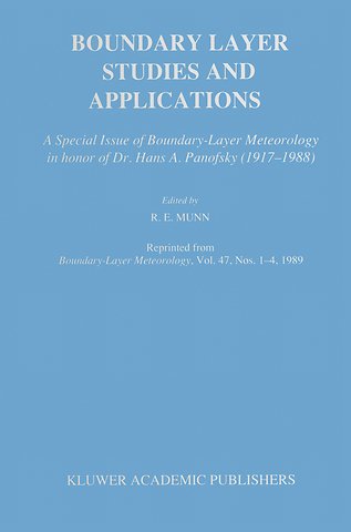 Boundary Layer Studies and Applications