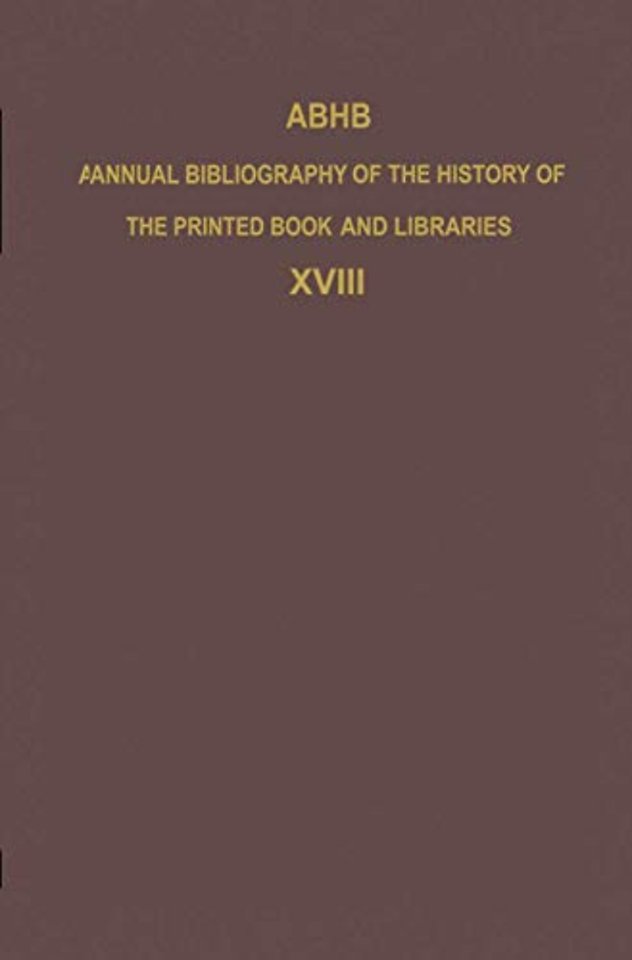 ABHB Annual Bibliography of the History of the Printed Book and Libraries