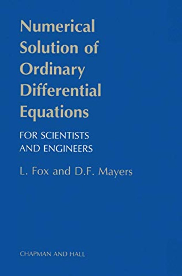 Numerical Solution of Ordinary Differential Equations
