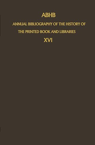 ABHB Annual Bibliography of the History of the Printed Book and Libraries