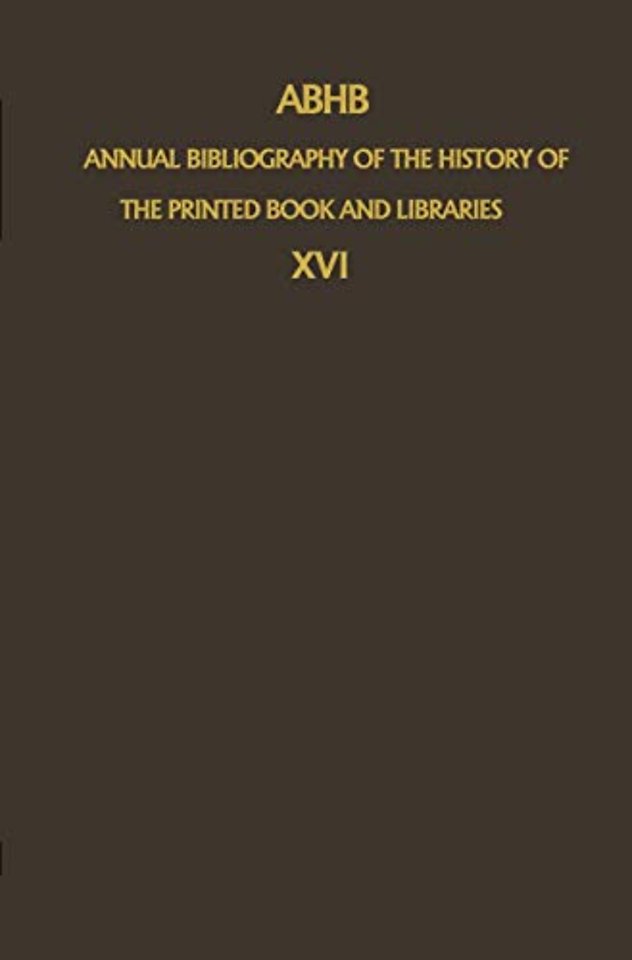 ABHB Annual Bibliography of the History of the Printed Book and Libraries