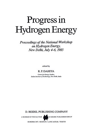 Progress in Hydrogen Energy