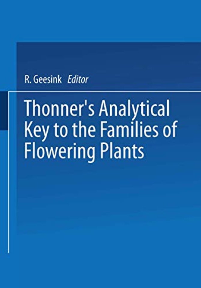 Thonner’s analytical key to the families of flowering plants