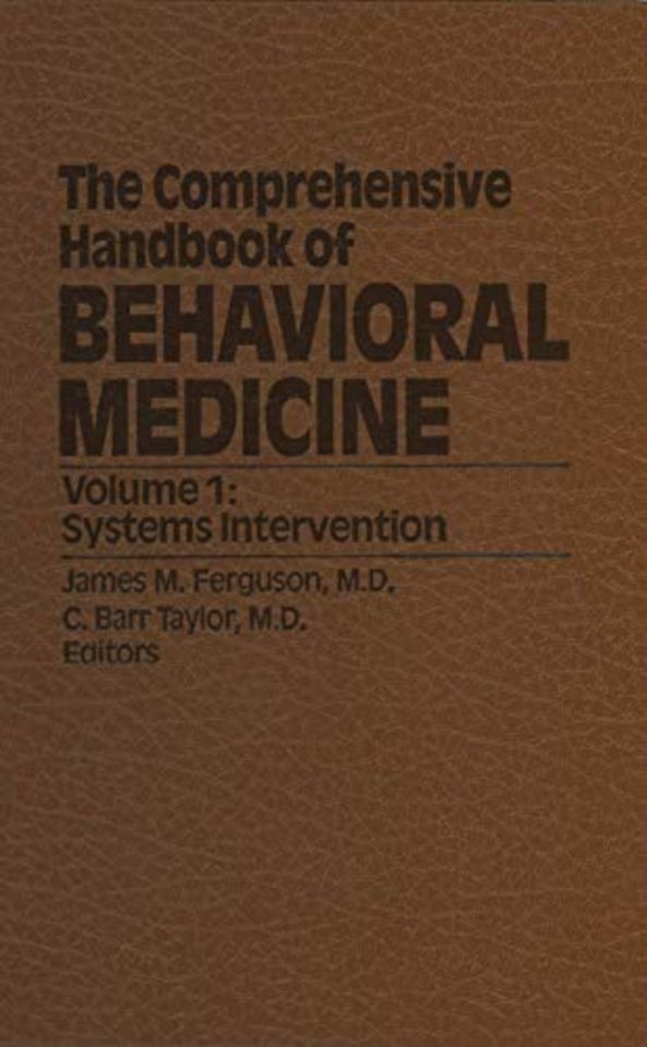 The Comprehensive Handbook of Behavioral Medicine