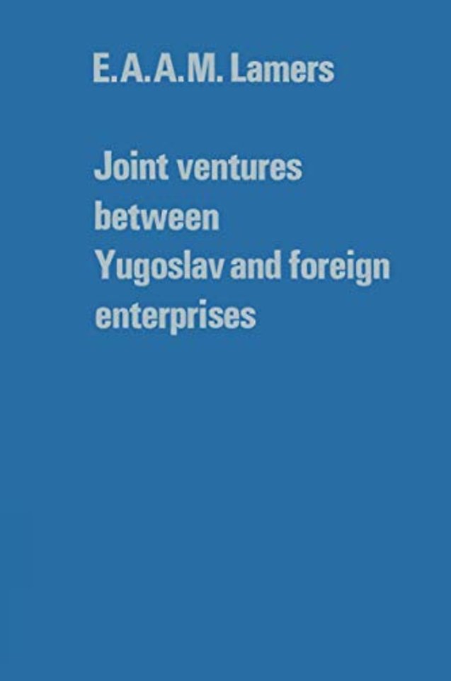 Joint ventures between Yugoslav and foreign enterprises