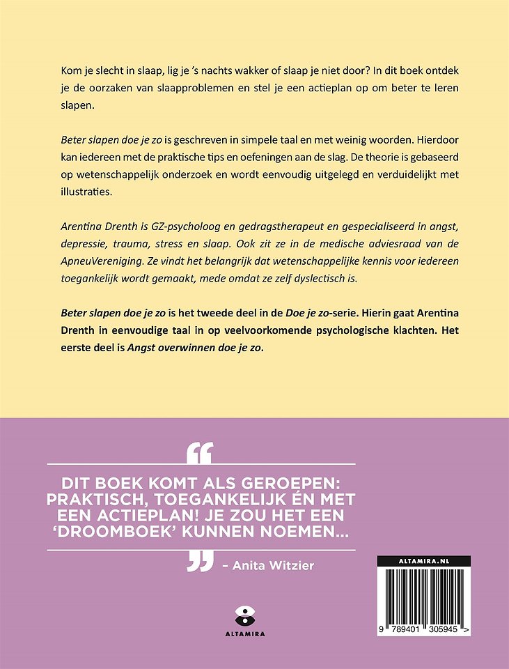 Beter slapen doe je zo
