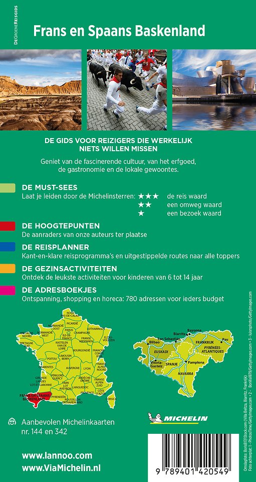 Michelin Reisgids Frans- en Spaans-Baskenland - Béarn - Navarra