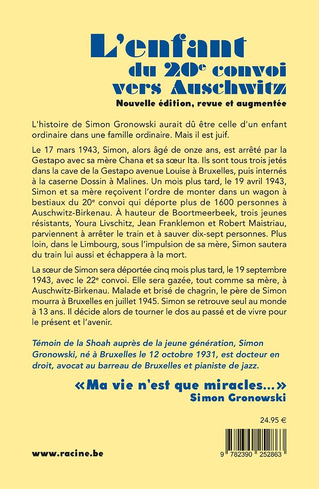 L'enfant du 20e convoi vers Auschwitz
