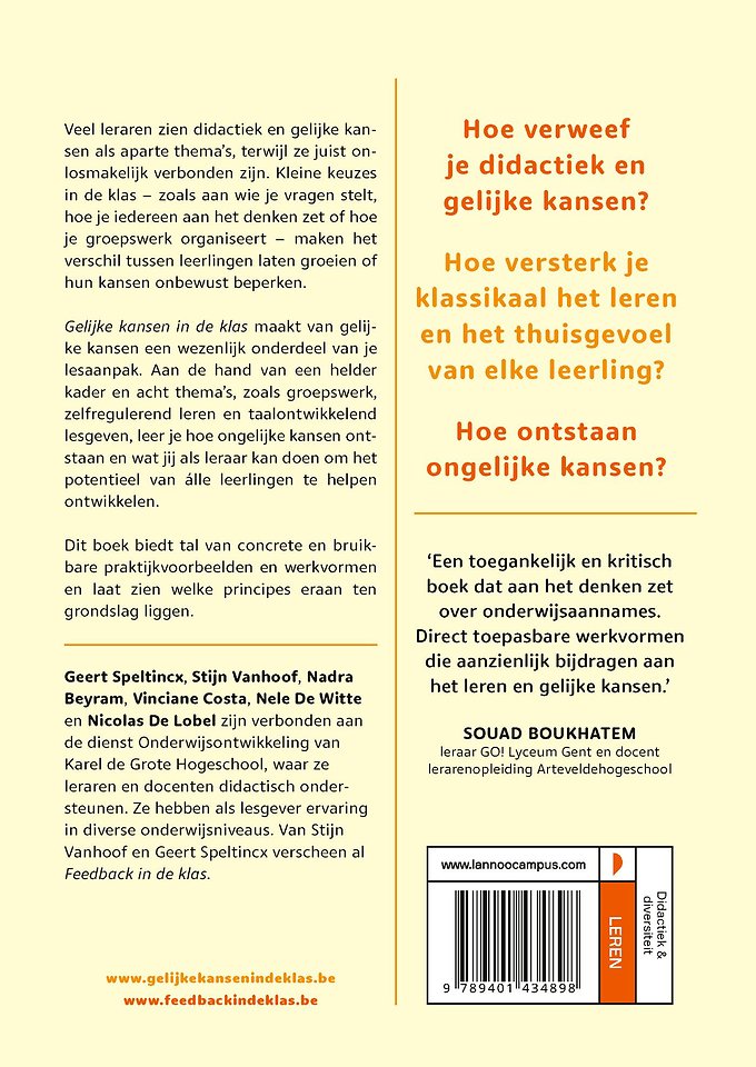 Gelijke kansen in de klas