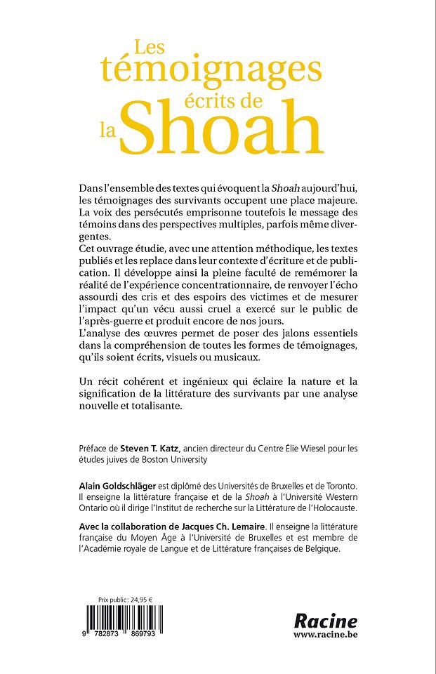 Les témoignages écrits de la Shoah