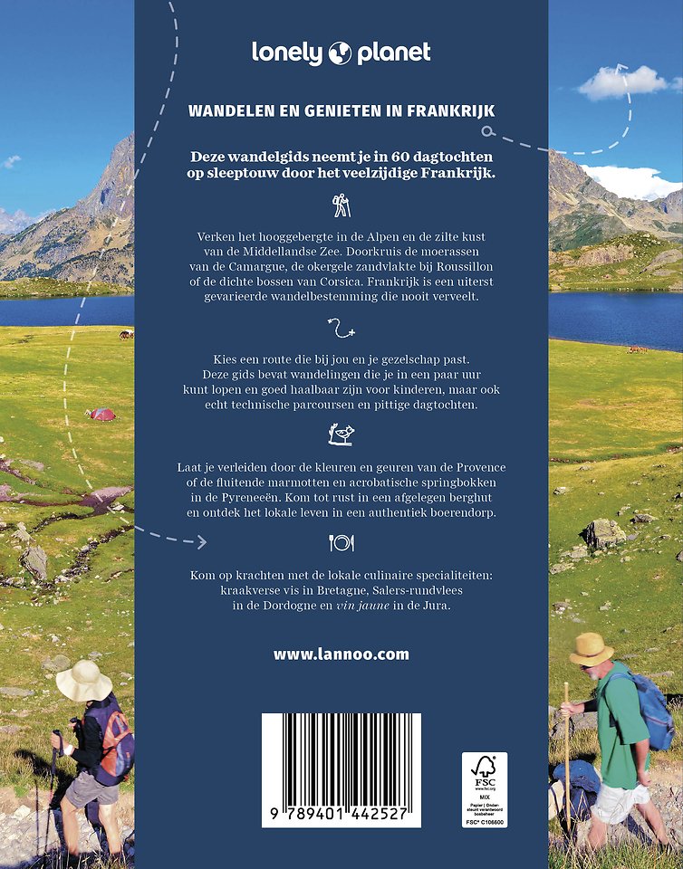 Lonely Planet wandelgids Frankrijk