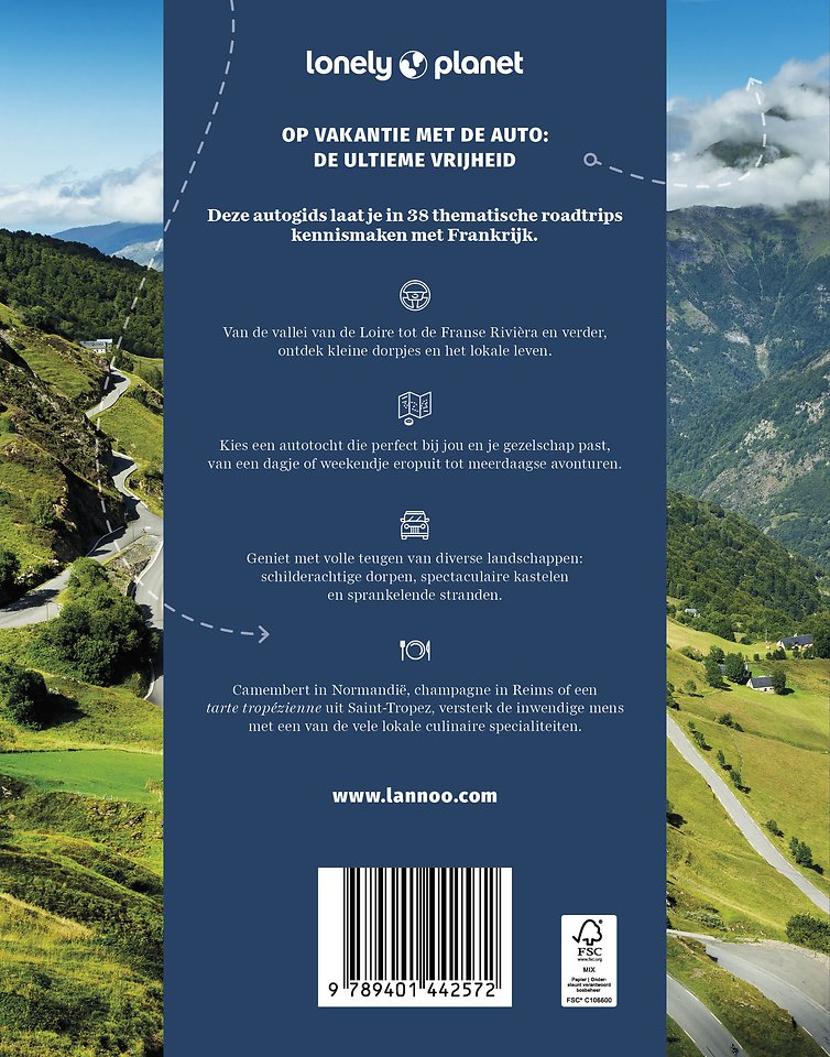 Lonely Planet autogids Frankrijk