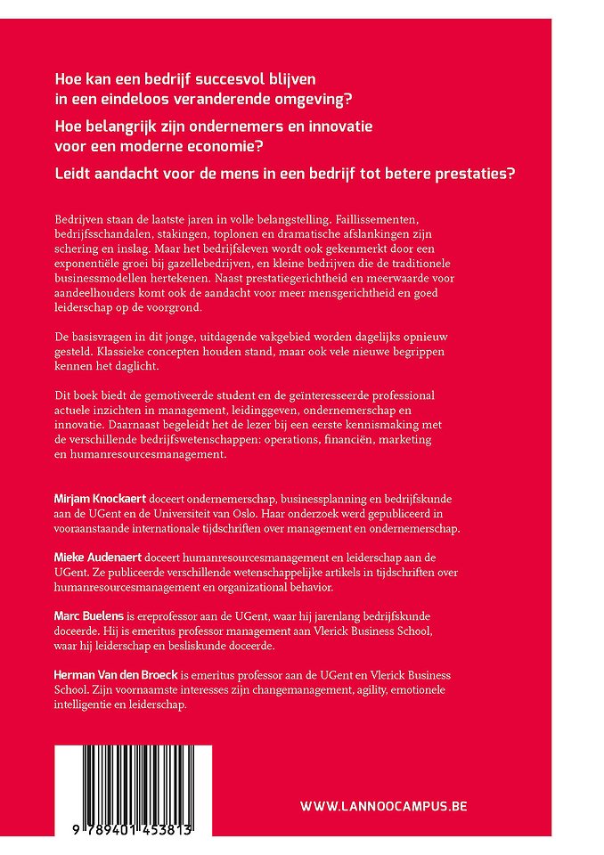 Handboek Bedrijfskunde