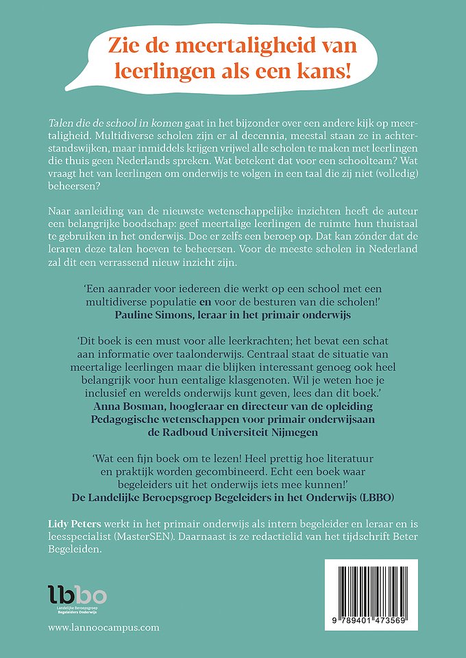 Talen die de school in komen