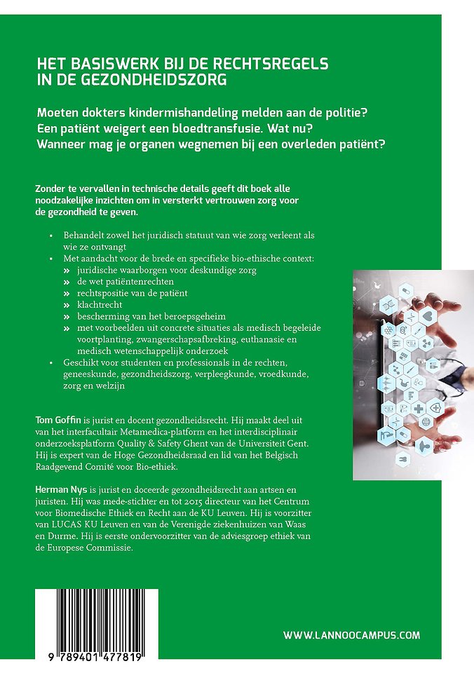 Handboek Recht en bio-ethiek (herwerking)