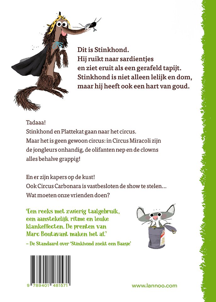 Stinkhond naar het circus