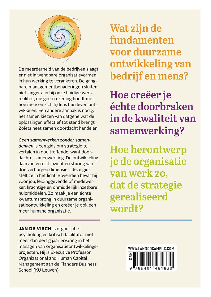 Geen samenwerken zonder samendenken