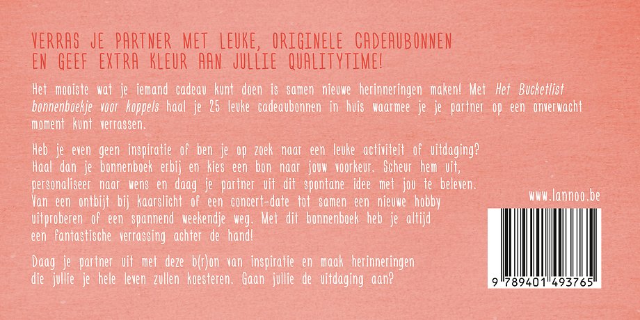 Het Bucketlist bonnenboek voor koppels
