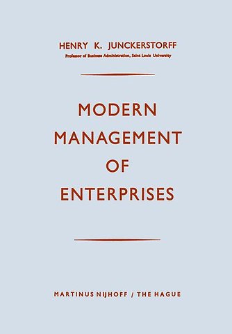 Modern Management of Enterprises