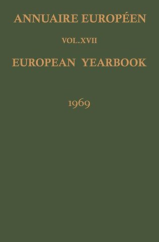 Annuaire Européen / European Yearbook
