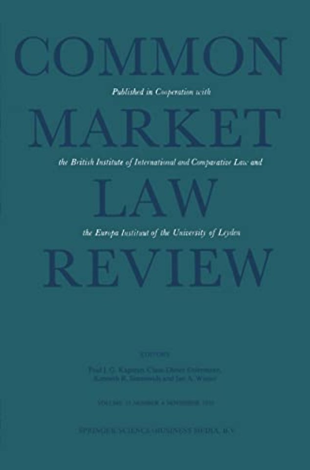 Common Market Law Review