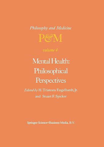 Mental Health: Philosophical Perspectives