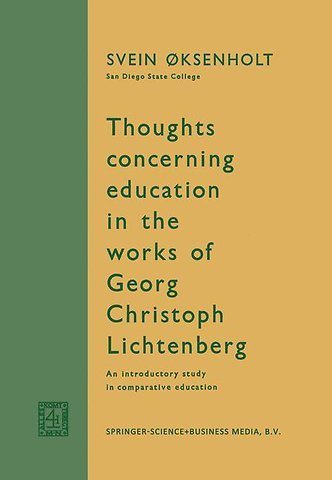 Thoughts Concerning Education in the Works of Georg Christoph Lichtenberg