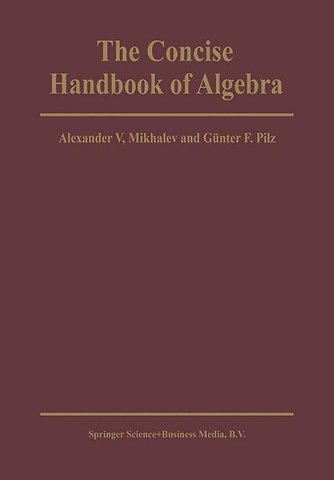 The Concise Handbook of Algebra