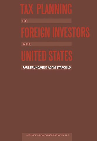 Tax Planning for Foreign Investors in the United States