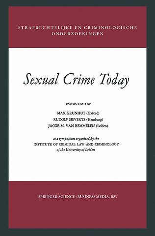 Sexual Crime Today