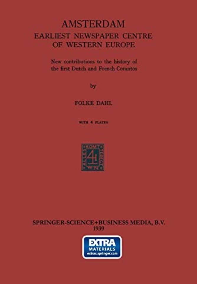 Amsterdam Earliest Newspaper Centre of Western Europe
