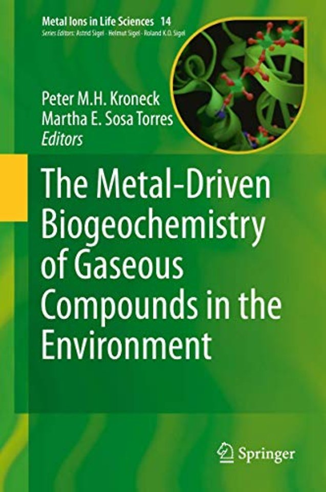 The Metal-Driven Biogeochemistry of Gaseous Compounds in the Environment