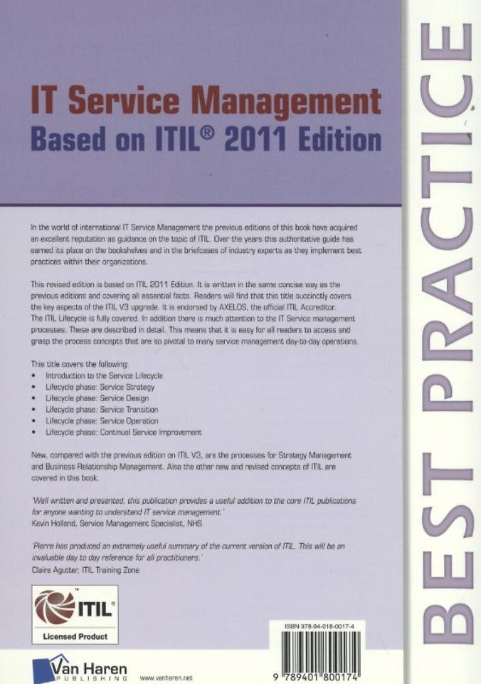 IT Service Management Based on ITIL® 2011 Edition