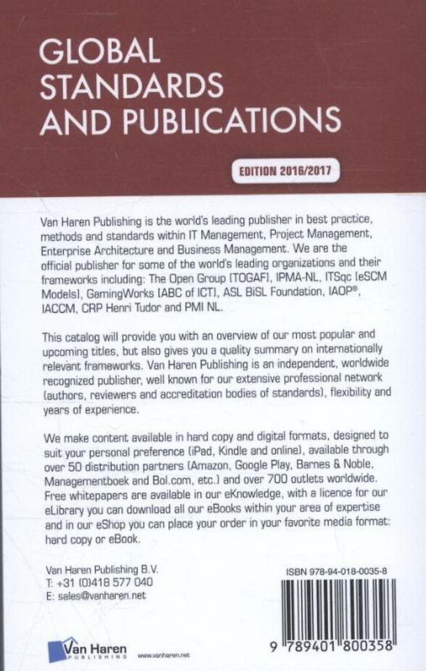 Global Standards and Publications Edition 2016/2017