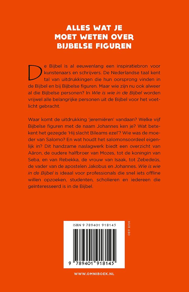 Wie is wie in de Bijbel