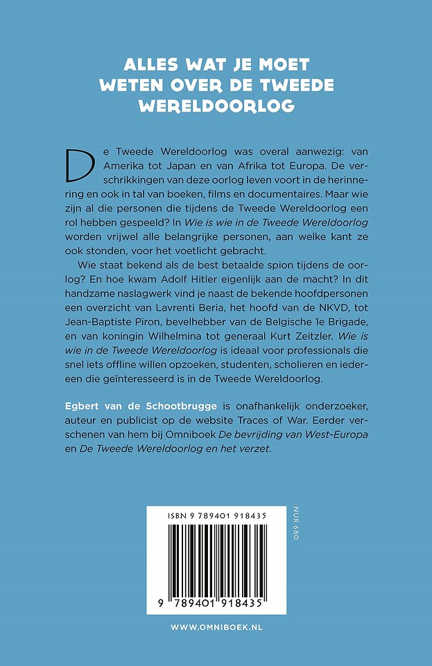 Wie is wie in de Tweede Wereldoorlog