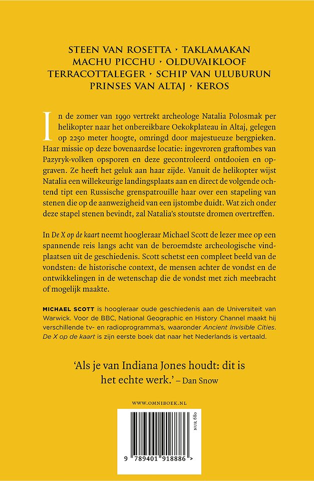 De X op de kaart