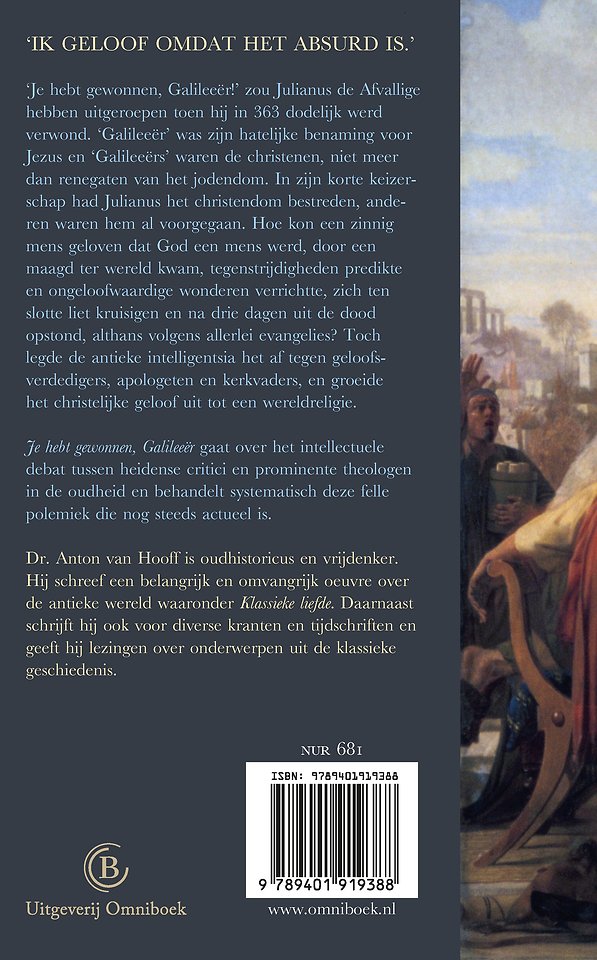 Je hebt gewonnen, Galileeër