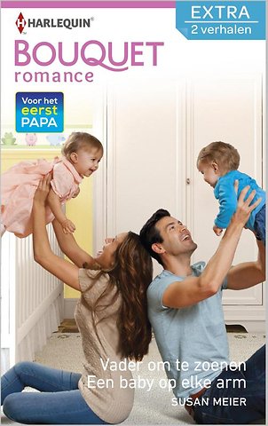 Vader om te zoenen ; Een baby op elke arm