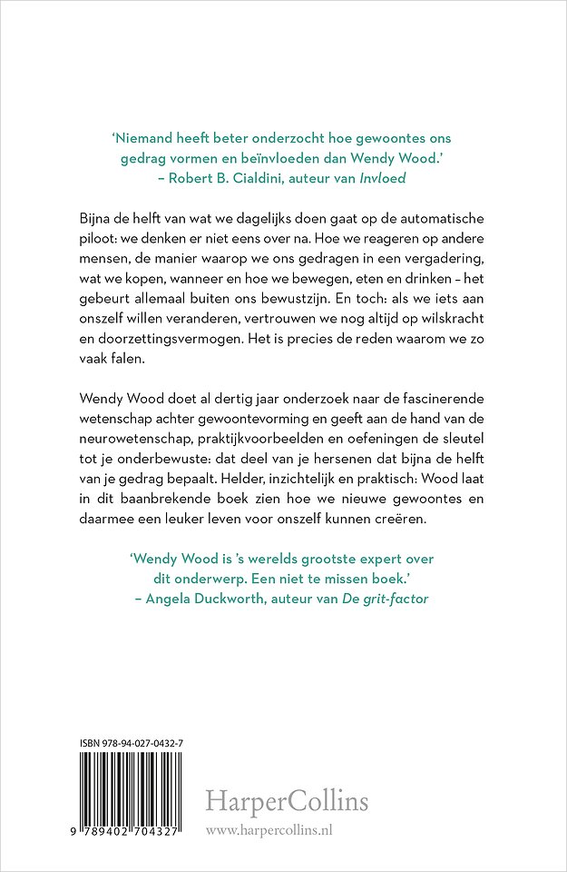 Gelukkig met gewoontes