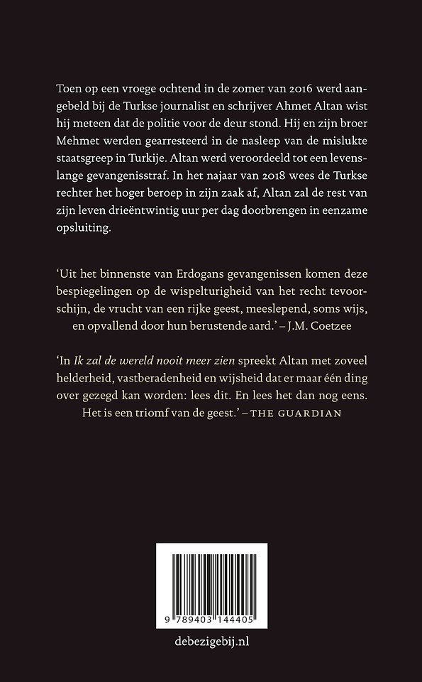 Ik zal de wereld nooit meer zien