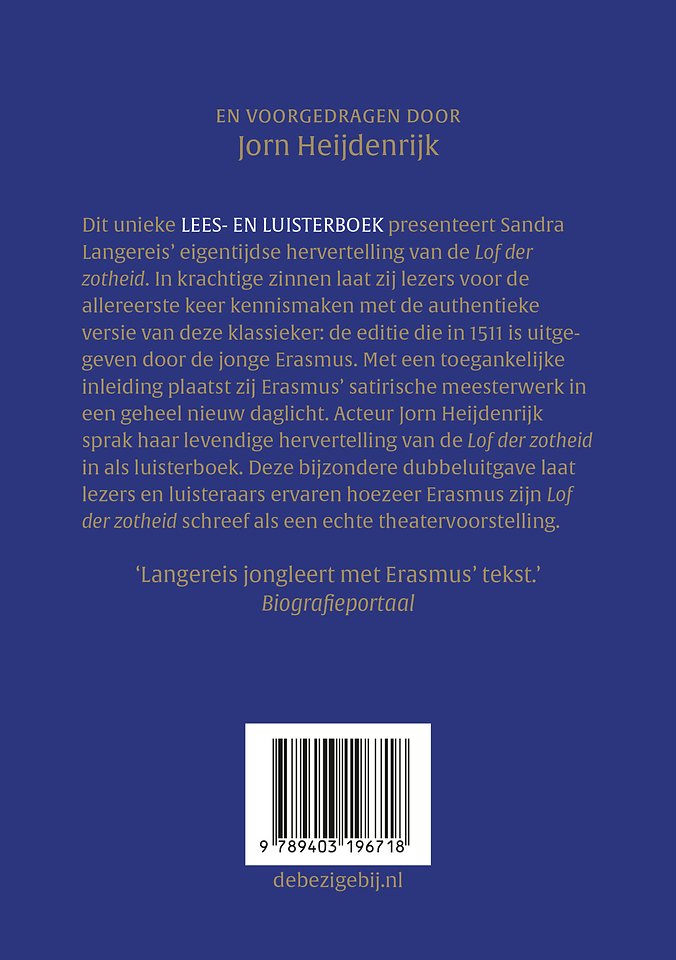 Erasmus' Lof der Zotheid