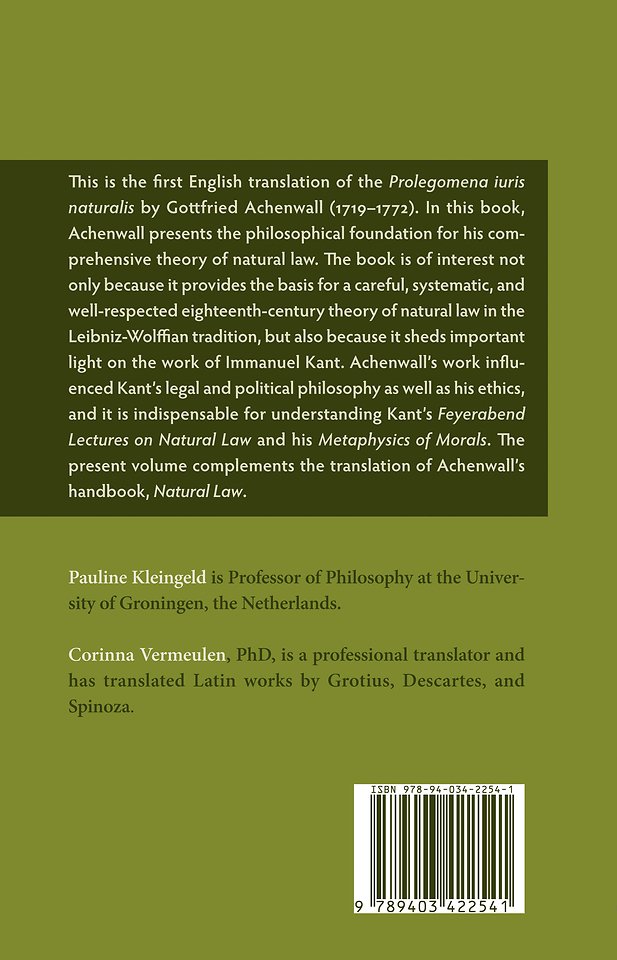 Prolegomena to Natural Law