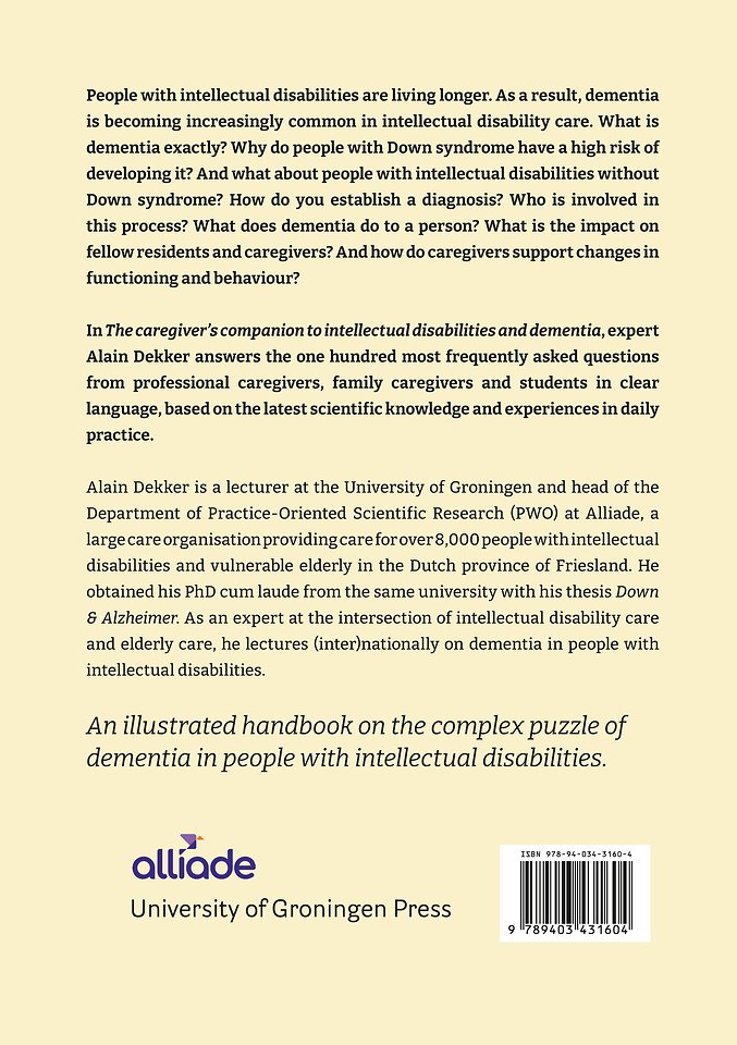 The caregiver’s companion to intellectual disabilities and dementia