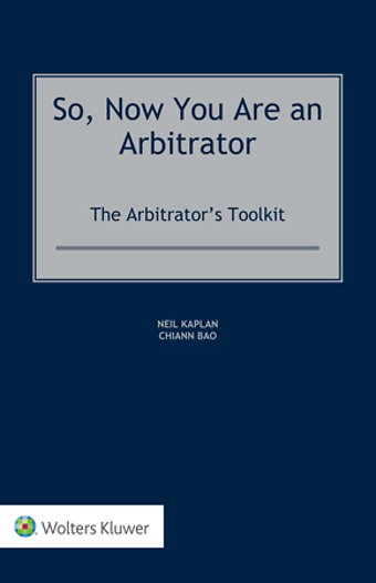 So, Now You Are an Arbitrator