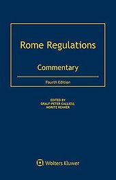 Rome Regulations: Commentary