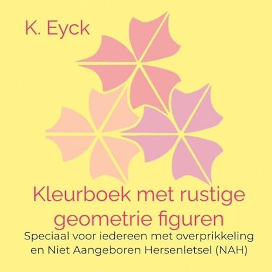 Kleurboek met rustige geometrie figuren