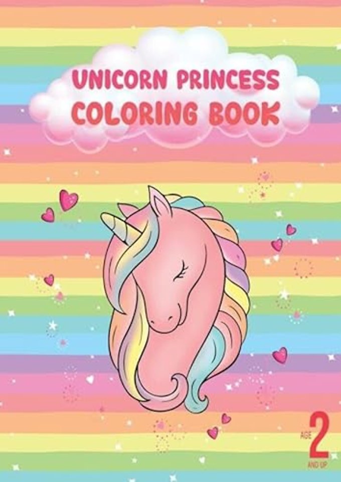 Unicorn princess coloring book