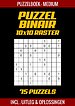 Puzzel Binair - Puzzelboek Medium - 75 Puzzels Incl. Uitleg en Oplossingen - 10x10 Raster
